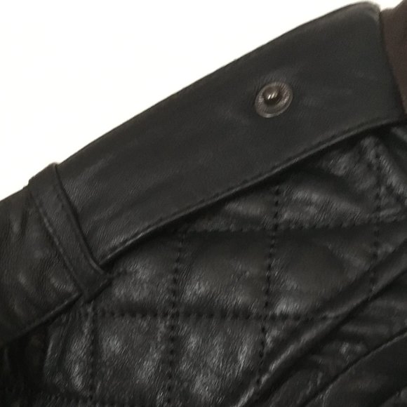 L.A.M.B. leather bomber jacket -black - Picture 11 of 14